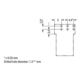 WAGO | 890-863/011-000 | SOCKET FOR PCBS ANGLED 3-POLE
