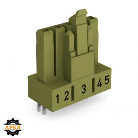 WAGO | 890-865 | SOCKET FOR PCBS STRAIGHT 5-POLE