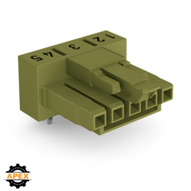 WAGO | 890-865/011-000 | SOCKET FOR PCBS ANGLED 5-POLE