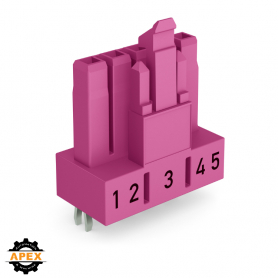 WAGO | 890-885 | SOCKET FOR PCBS STRAIGHT 5-POLE