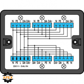 WAGO | 899-631/313-000 | DISTRIBUTION BOX; DALI; 1 INPUT; 5