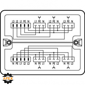 WAGO | 899-681/144-000 | DISTRIBUTION BOX 3-PH. TO SINGLE-PH