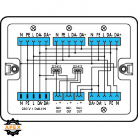 WAGO | 899-681/146-000 | DISTRIBUTION BOX 230 V + DALI, WHIT
