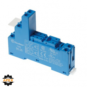 FINDER | 95.05 | DIN-RAIL SCREW TERMINAL (BOX CLAMP) SOCKET