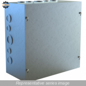HAMMOND | CSKOG12124 | N1 SCREW COVER W/KO'S - 12 X 12 X 4 -
