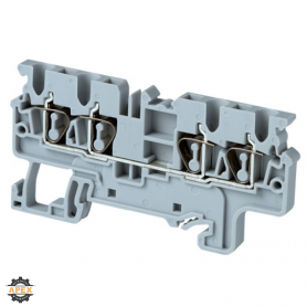 ALTECH | CX2.5/4/G | DIN TERMINAL BLOCK |  SPRING |  4 CONN