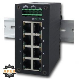 MENCOM | E45UM-8-MT | UNMANAGED FAST ETHERNET SWITCH