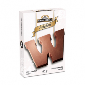 WB BELGIAN CHOC LETTERS MILK PDQ 65G X 80