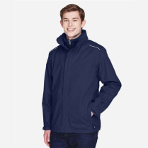 Core 365 Men's Region 3-in-1 Jacket with Fleece Liner - On Model - Classic Navy - Side