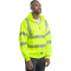 Berne Hi-Visibility Thermal Lined Hooded Sweatshirt-Class 3 - On Model - Hi-Visibility Yellow - Side