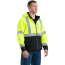 Berne Hi-Vis Type R Class 3 Softshell Jacket - On Model - Hi-Visibility Yellow - Side