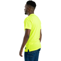 Berne Enhanced Visibility Performance Short Sleeve Tee - On Model - Hi-Visibility Yellow - Back