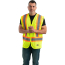 Berne Hi-Visibility Mesh Multi-Color Vest-Class 2 - On Model - Hi-Visibility Yellow - Front