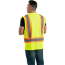 Berne Hi-Visibility Mesh Multi-Color Vest-Class 2 - On Model - Hi-Visibility Yellow - Back