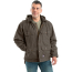 Berne Sanded Contractor Coat Fleece Lined - On Model - Olive - Front