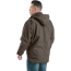 Berne Sanded Contractor Coat Fleece Lined - On Model - Olive - Back