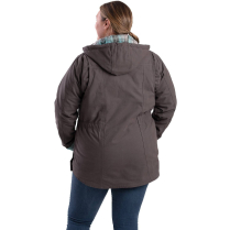 Berne Ladies' Barn Coat - On Model - Titanium - Back