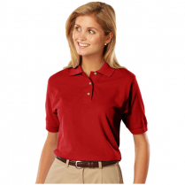 Blue Generation Ladies' 100% Cotton Pique Short Sleeve Polo