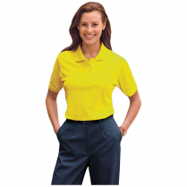 Custom Blue Generation Ladies' Hi-Visibility Short Sleeve Wicking Pique Polo