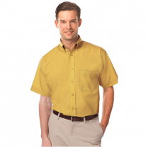 Blue Generation Men's Short Sleeve Value Poplin Shirt