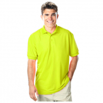 Custom Blue Generation Men's Hi-Visibility Short Sleeve Wicking Pique Polo