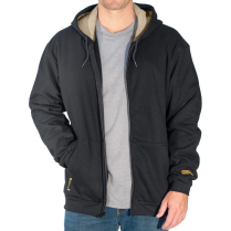 Benchmark FR Hooded Sweatshirt - On Model - Black - Zipper Open