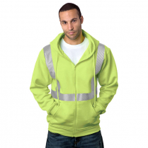 Bayside Hi-Vis Full Zip Hoodie Segmented Striping