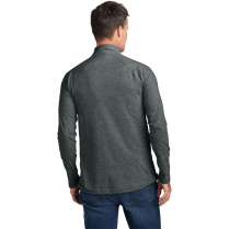 Carhartt Force&reg; 1/4-Zip Long Sleeve T-Shirt - On Model - Carbon Heather - Back