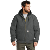 Carhartt Quilted-Flannel-Lined Duck Active Jac