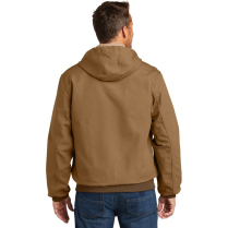 Carhartt Duck Active Jacket-Thermal Lined - On Model - Carhartt Brown - Back