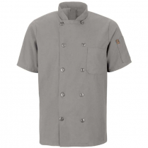 Chef Design Men's Mimix&trade; Short Sleeve 10 Button Chef Coat with OilBlok