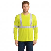 Custom CornerStone&reg; ANSI 107 Class 2 Long Sleeve Safety T-Shirt