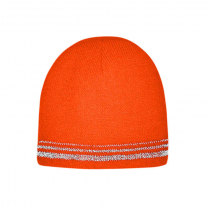 CornerStone&reg; Lined Enhanced Visibility with Reflective Stripes Beanie