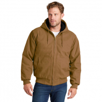CornerStone&reg; Washed Duck Cloth Insulated Hooded Work Jacket