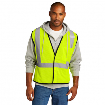 Custom CornerStone&reg; ANSI 107 Class 2 Economy Mesh One-Pocket Vest
