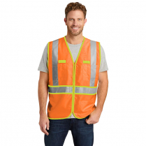 Custom CornerStone&reg; ANSI 107 Class 2 Dual-Color Safety Vest