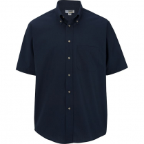 Edwards Men's Short Sleeve Easy Care Poplin Shirt