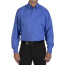 Edwards Men's Long Sleeve Stretch Poplin Shirt - On Model - Front - French Blue