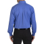 Edwards Men's Long Sleeve Stretch Poplin Shirt - On Model - Back - French Blue