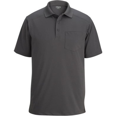 Edwards Unisex Snag Proof Polo With Pockets - Steel Grey - Front