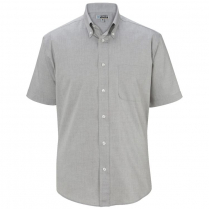Edwards Men's Pinpoint Oxford Button Down Collar Short Sleeve Shirt