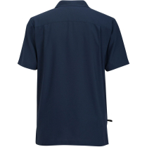 Edwards Men's Essential Soft-Stretch Short Sleeve Service Shirt - Bright Navy - Back