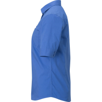 Edwards Ladies' Short Sleeve Stretch Poplin Blouse - French Blue - Side