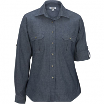 CLEARANCE Edwards Women's Long Sleeve Chambray Roll-Up Shirt