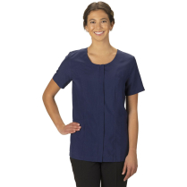 Edwards Ladies' Essential Soft-Stretch Scoop Neck Concealed Zipper Short Sleeve Tunic
