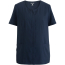Edwards Ladies' Essential Soft-Stretch Scoop Neck Concealed Zipper Short Sleeve Tunic - Bright Navy - Front