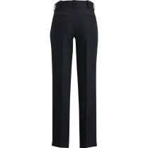 Ladies' Security EZ Fit Flat Front Pant - Vulcan Navy - Back