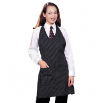 Edwards V-Neck Bib Apron with Two Pockets