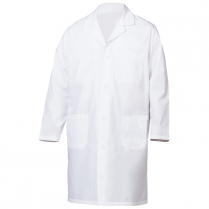 Fashion Seal Men's Poplin 39" 80/20 Lab Coat - 3 Pocket / Side Pocket Slits / 4 Button