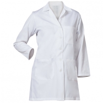 Fashion Seal Ladies' Fine Line Twill 34" Lab Coat - 3 Pocket / Stitched Down Back Belt